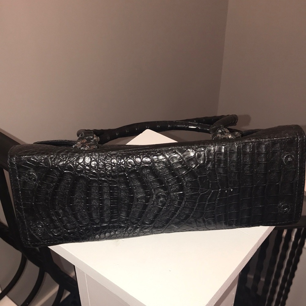 Nancy Gonzalez Black Crocodile Handbag 👜 - Picture 6 of 8